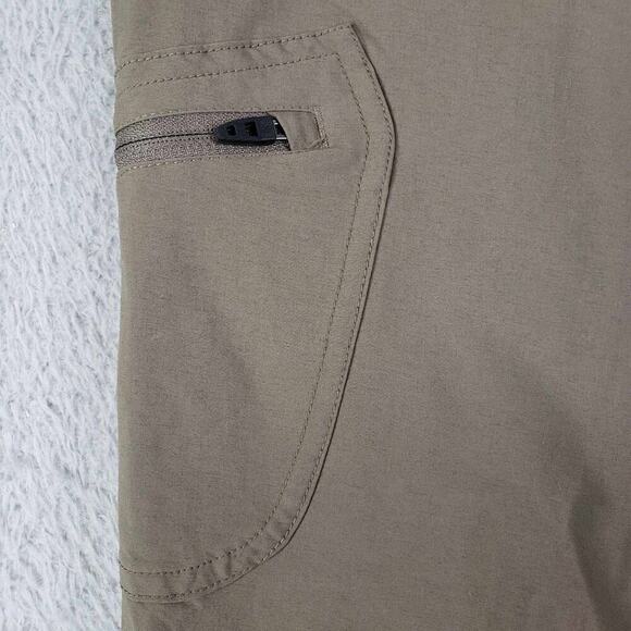 The North Face Cargo Hiking Pants Women's Size 8 Khaki Nylon Stretch Straight - Picture 9 of 14